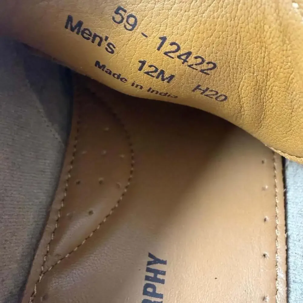 Johnston & Murphy Wingtip Oxfords Brown Leather Size 12M